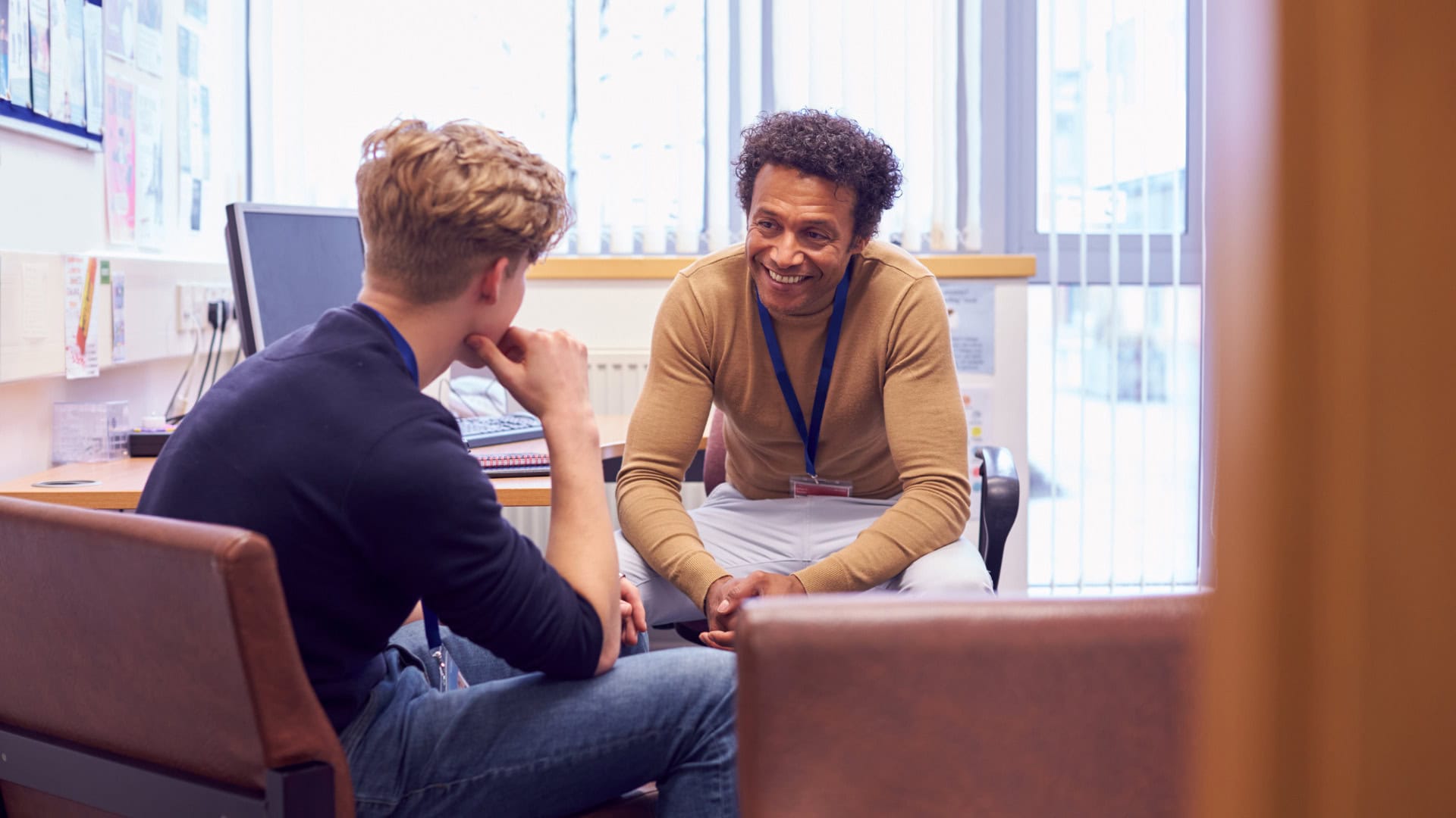 Two men participating in a supportive session for Addiction and Mental Health Treatment in Thornton, CO